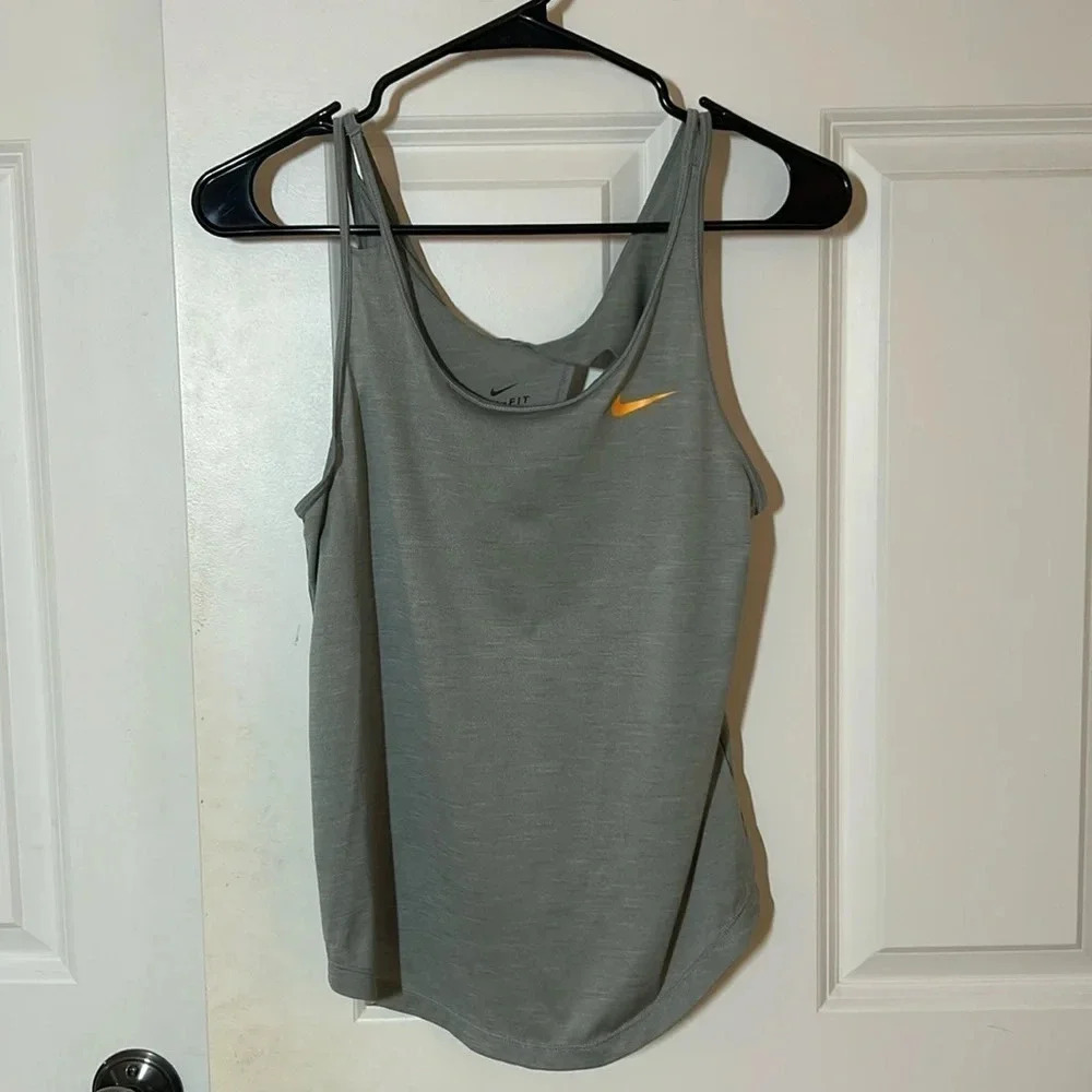 Nike dri fit gray tank top size small